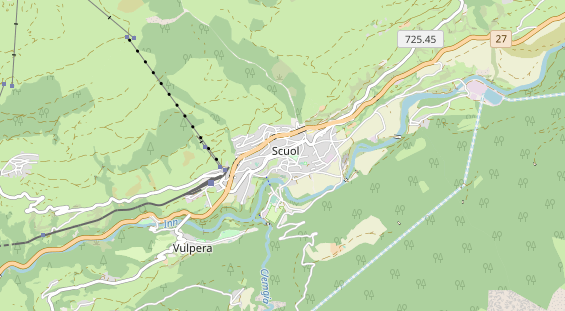 Luxushotel auf Karte