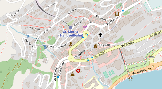 Luxushotel auf Satellitenbild