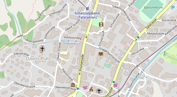 Luxushotel auf Satellitenbild