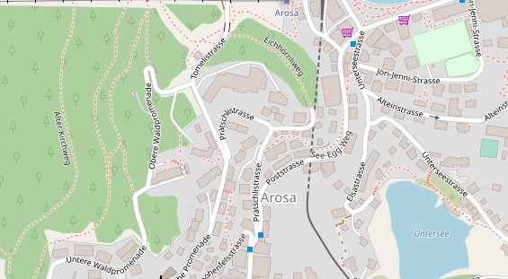 Luxushotel auf Karte