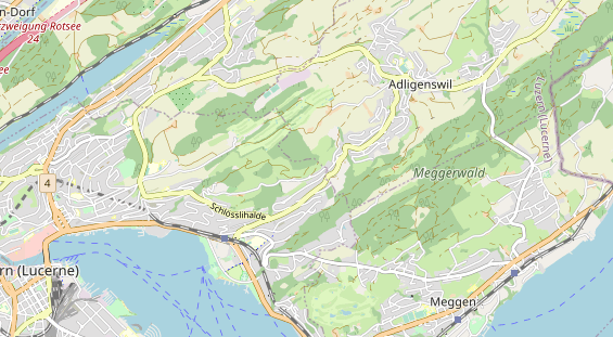 Luxushotel auf Karte