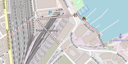 Luxushotel auf Satellitenbild