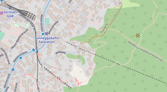 Luxushotel auf Satellitenbild