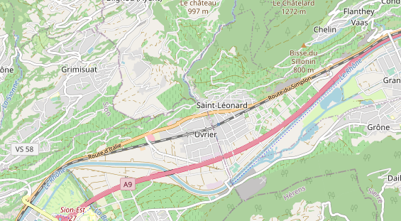 Luxushotel auf Karte