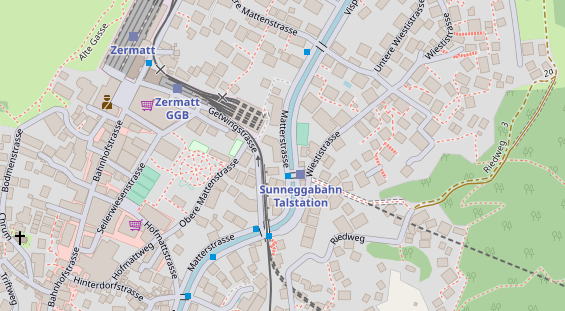 Luxushotel auf Satellitenbild