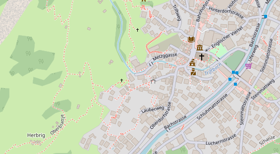 Luxushotel auf Satellitenbild
