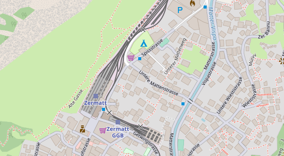 Luxushotel auf Satellitenbild