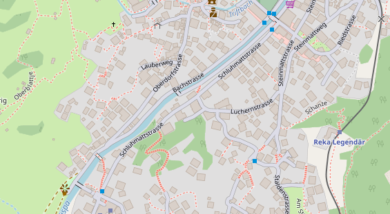 Luxushotel auf Satellitenbild