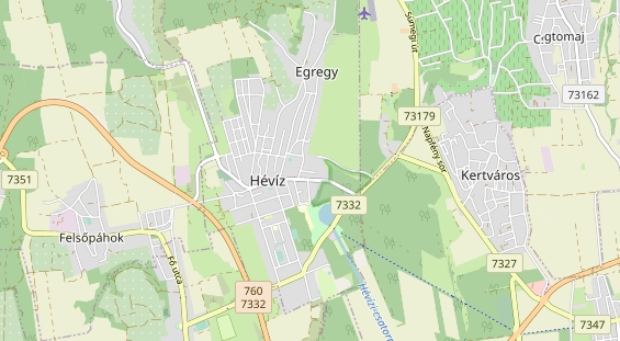 Luxushotel auf Karte