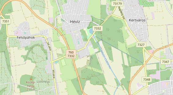 Luxushotel auf Karte