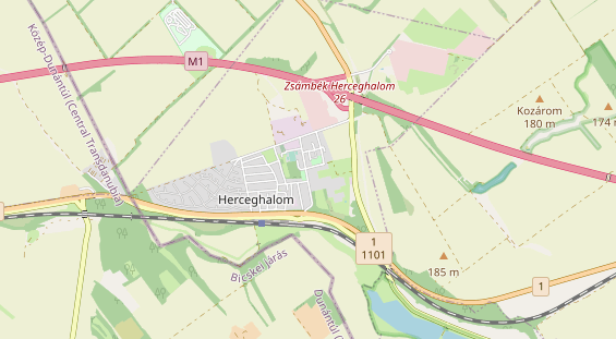 Luxushotel auf Karte