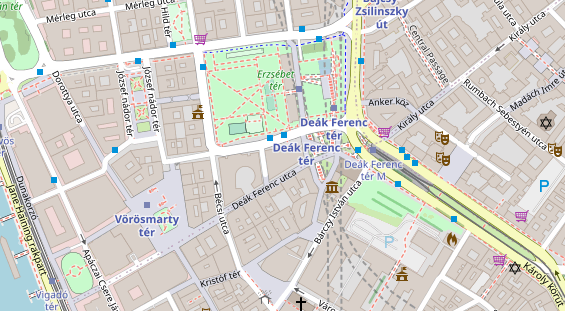 Luxushotel auf Karte