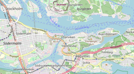 Luxushotel auf Karte