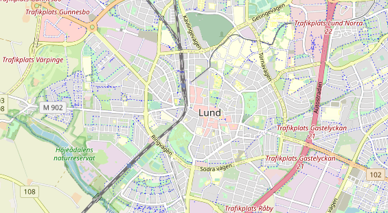 Luxushotel auf Karte