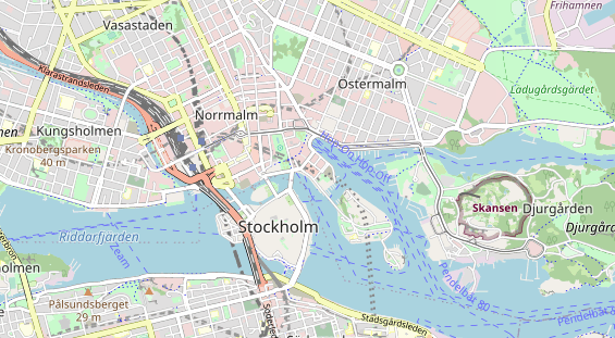 Luxushotel auf Karte