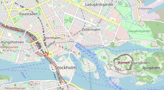 Luxushotel auf Karte