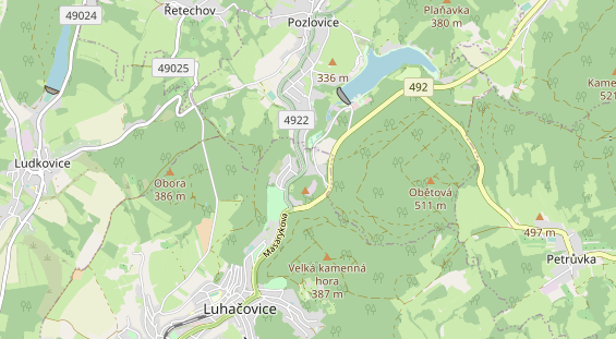 Luxushotel auf Karte