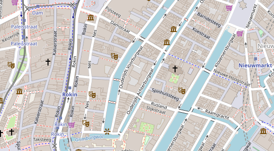 Luxushotel auf Karte