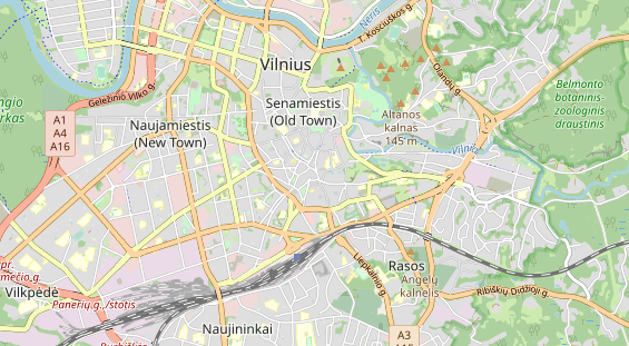 Luxushotel auf Karte