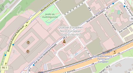 Luxushotel auf Satellitenbild