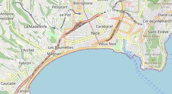 Luxushotel auf Karte