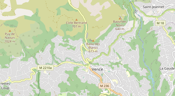 Luxushotel auf Karte