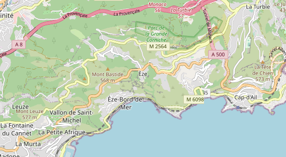 Luxushotel auf Karte