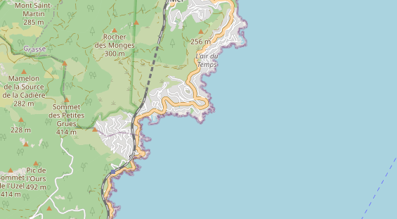 Luxushotel auf Karte