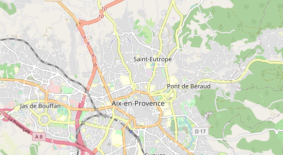 Luxushotel auf Karte