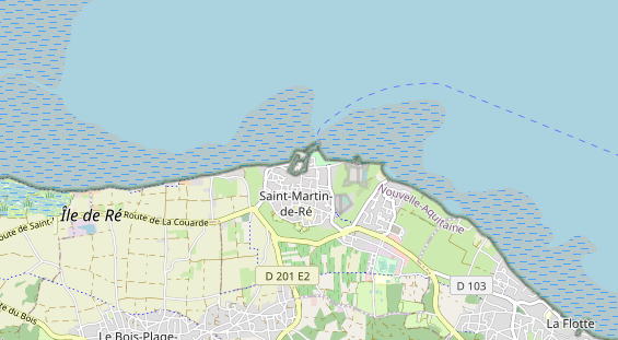 Luxushotel auf Karte