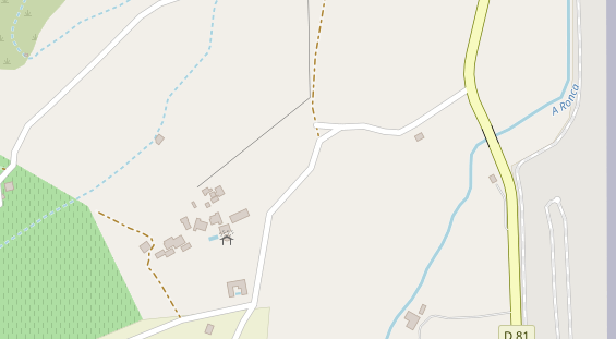 Luxushotel auf Karte