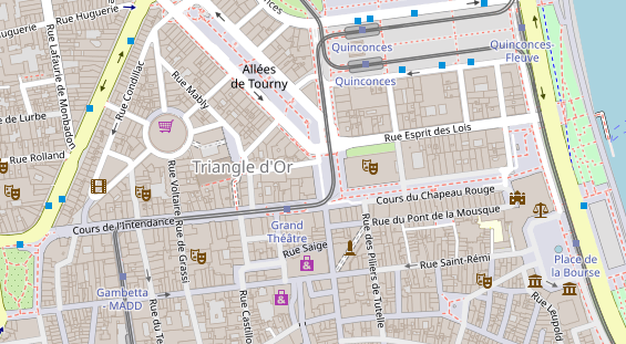 Luxushotel auf Karte