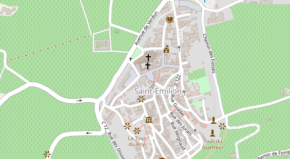 Luxushotel auf Karte