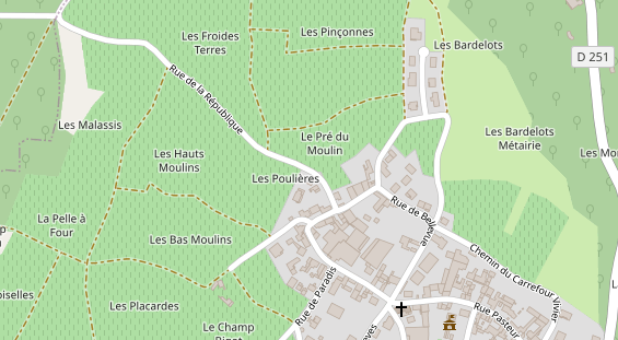 Luxushotel auf Karte