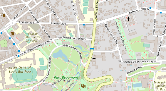 Luxushotel auf Satellitenbild