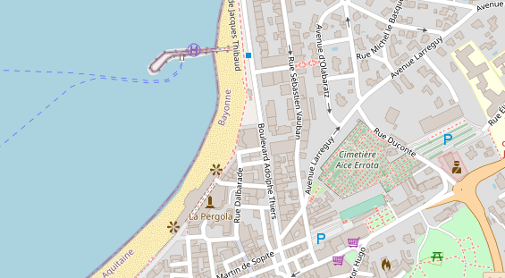 Luxushotel auf Satellitenbild