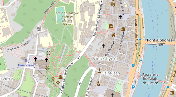 Luxushotel auf Satellitenbild