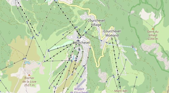 Luxushotel auf Karte