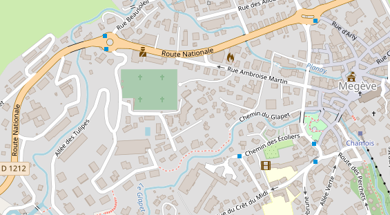 Luxushotel auf Karte