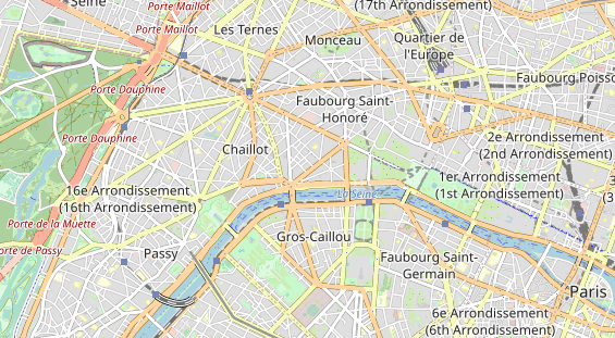 Luxushotel auf Karte