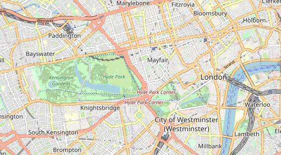 Luxushotel auf Karte