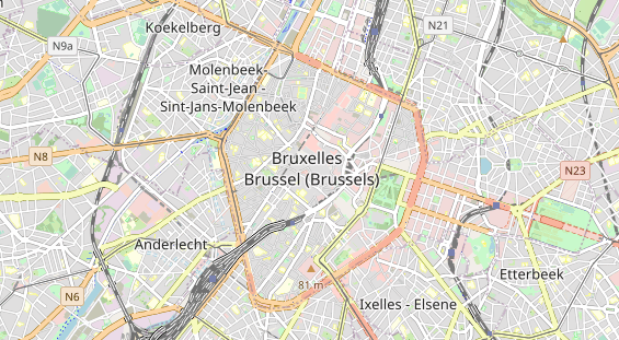 Luxushotel auf Karte