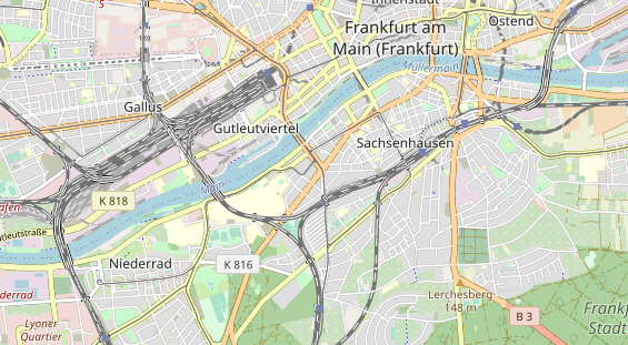 Luxushotel auf Karte