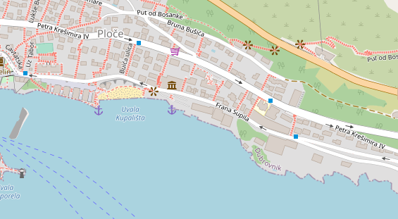 Luxushotel auf Satellitenbild