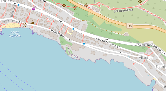 Luxushotel auf Satellitenbild