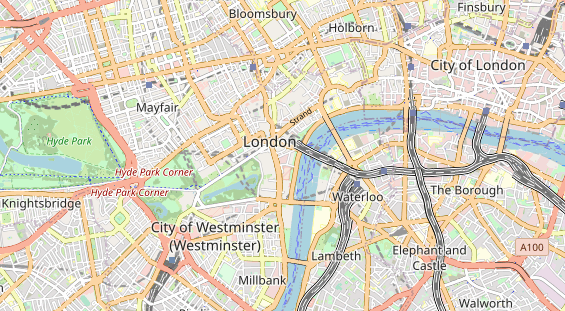 Luxushotel auf Karte