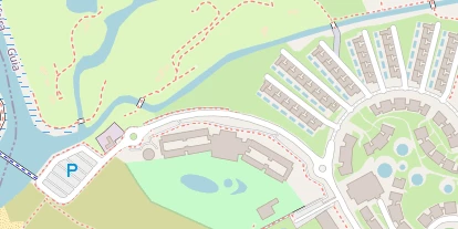 Luxushotel auf Satellitenbild