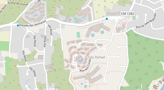 Luxushotel auf Satellitenbild