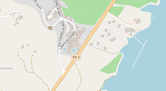 Luxushotel auf Karte