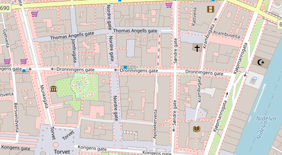 Luxushotel auf Satellitenbild